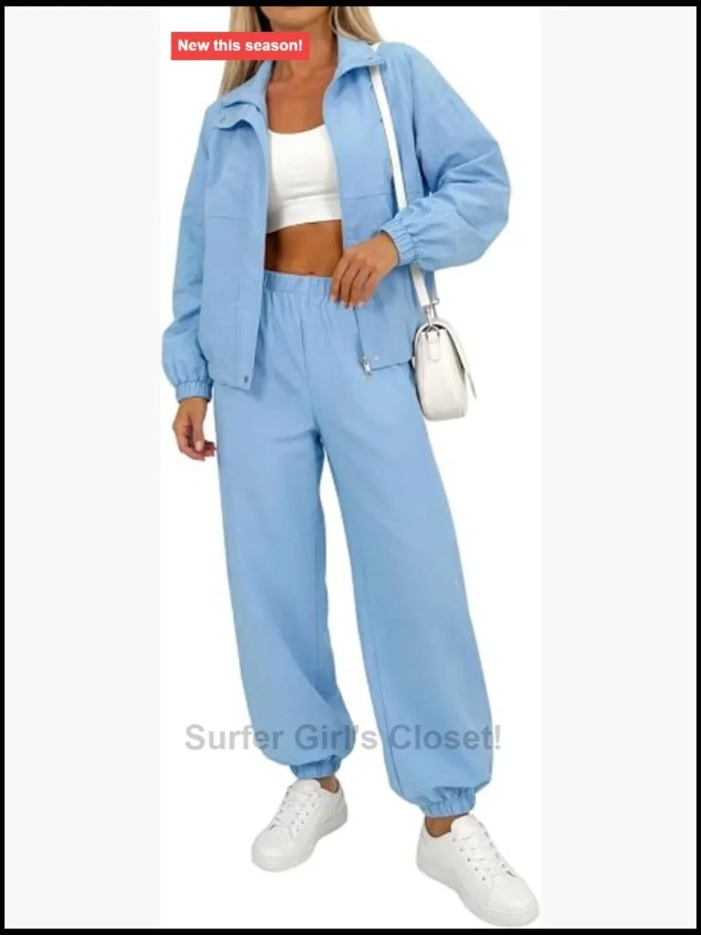 UPF 50+ Windbreaker Jacket Tracksuit Set Pockets Zip Up Long Sleeve Elastic
